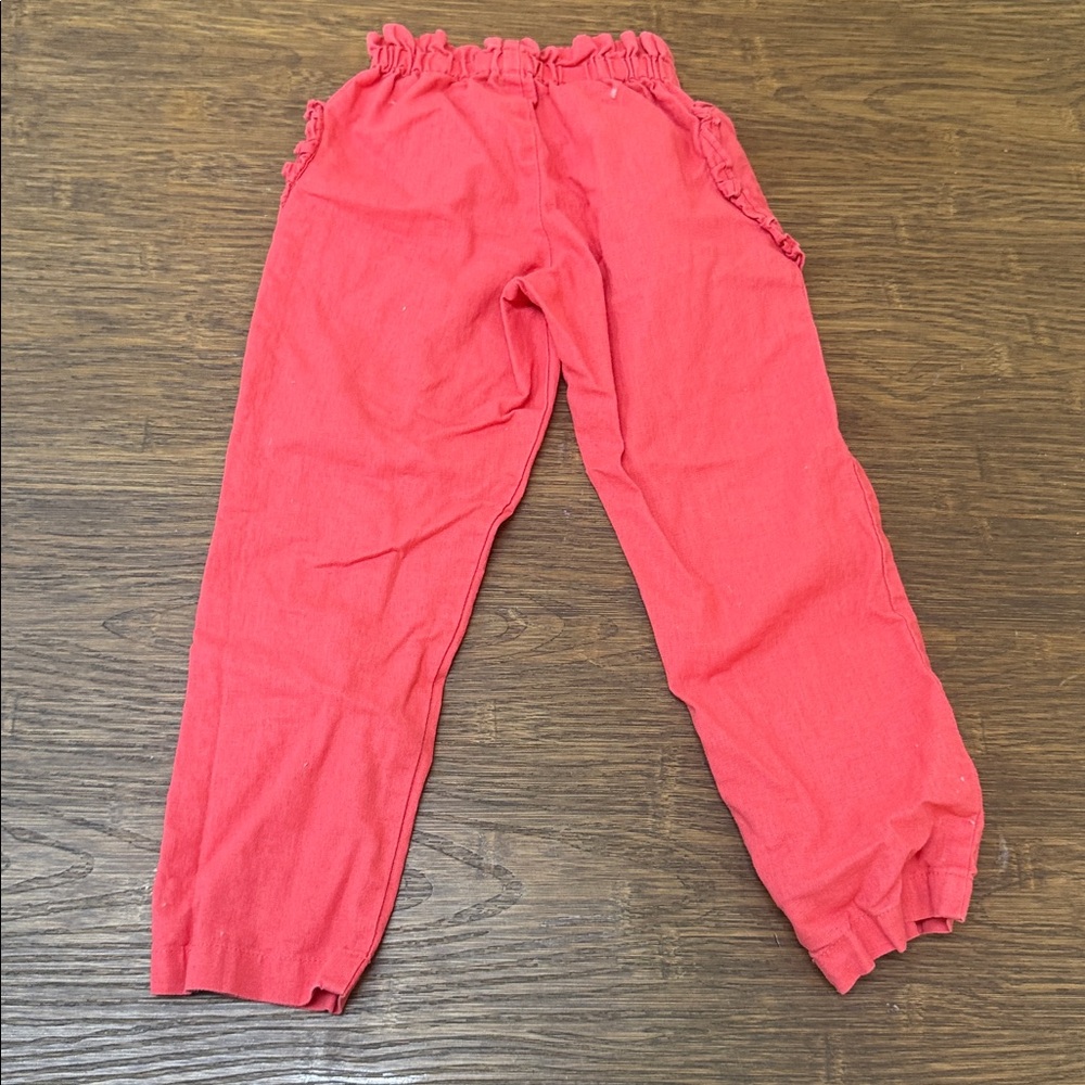 Boden Kids Red Ruffle Pants - Picture 3 of 3